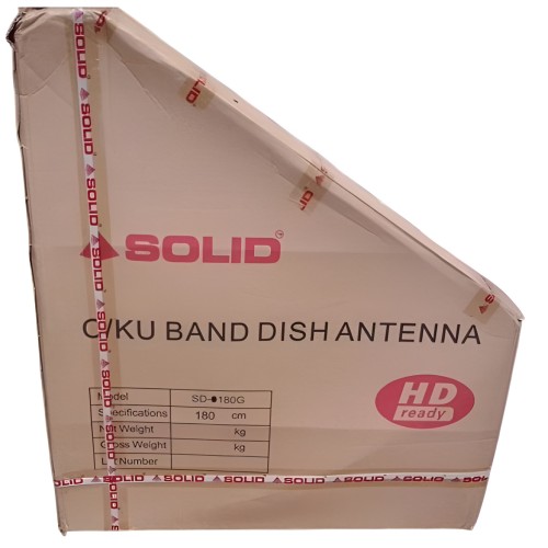 6FT (180cm) SOLID C/KU-PRIME FOCUS-SATELLITE C-BAND RECEPTION DISH ANTENNA