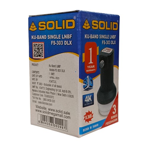 SOLID FS-303DLX Universal Single Ku-Band LNB