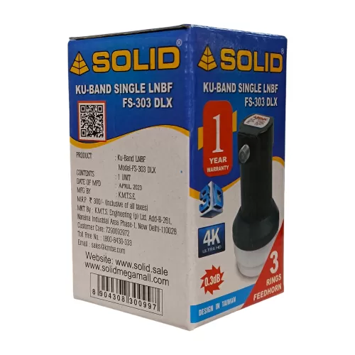 SOLID FS-303DLX Universal Single Ku-Band LNB