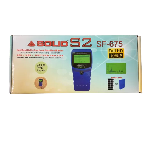 SOLID SF-630Pro S2 Digital Satellite dB Meter with MER+BER+Spectrum Analyzer