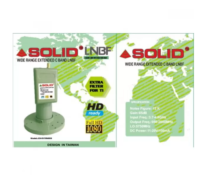 SOLID C-Band + C-Band Extended Wide Range C-Band LNBF