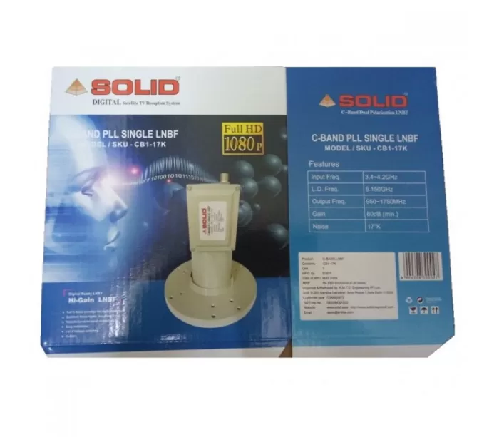 SOLID CB1-17K C-Band PLL Single LNBF