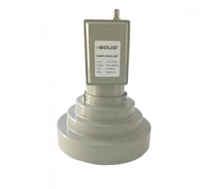 SOLID Ku-CB1 C-Band LNBF with Feedhorn for offset Ku-Band Dish Antenna