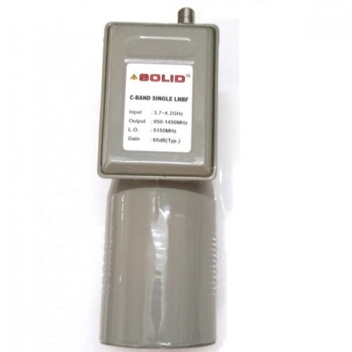 SOLID Ku-CB1 C-Band LNBF with Feedhorn for offset Ku-Band Dish Antenna