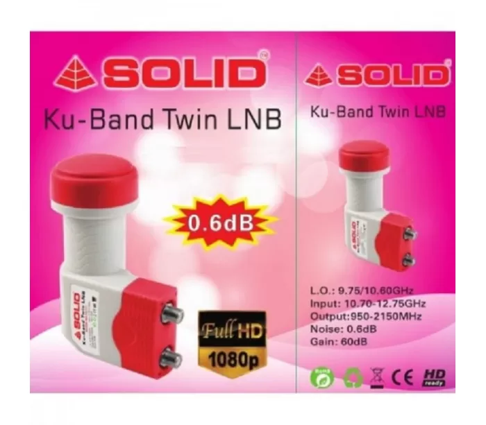 Solid FS-108 Universal Twin Ku-Band LNB 