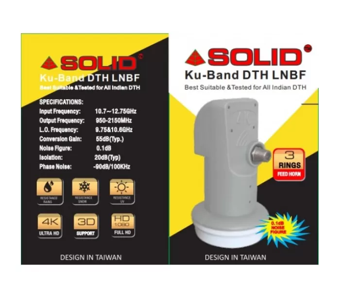 Solid FS-408BIG Universal Single Ku-Band LNB 