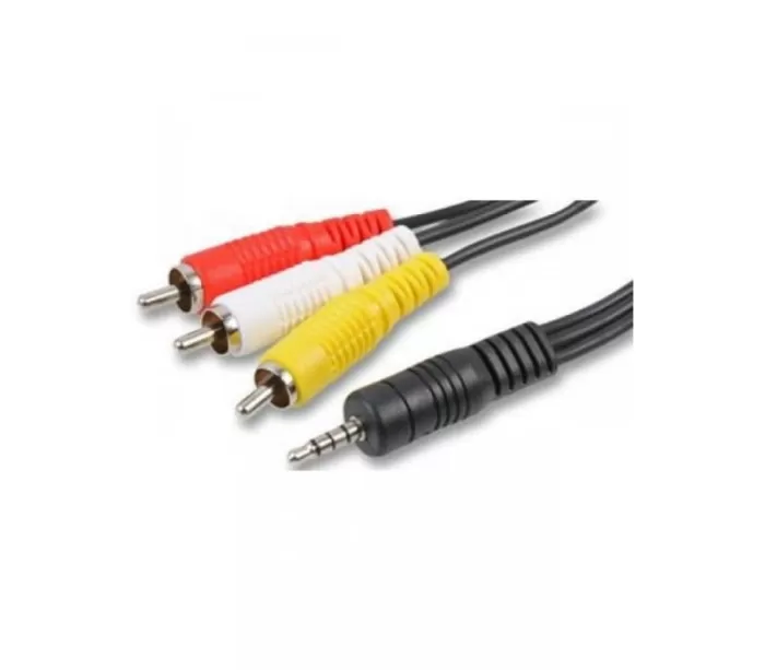 3.5mm to 3 RCA Cable-for Android Box and-Sat Finders home-delivery with online-payment