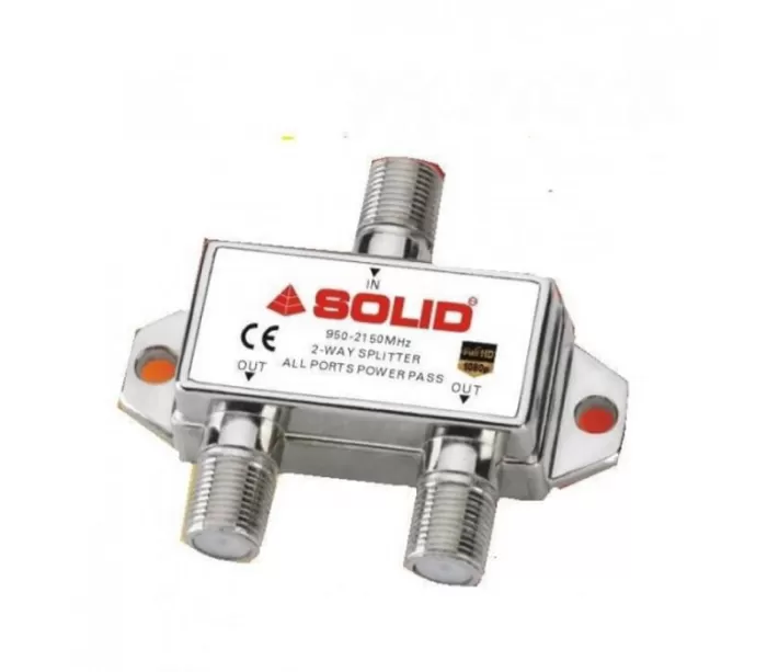 SOLID 2 Way Power Pass Splitter