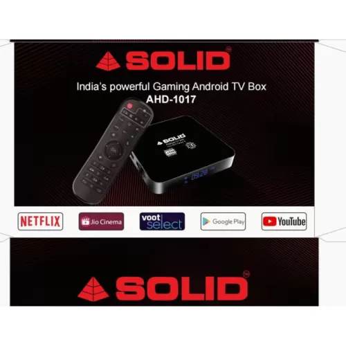 Solid AHD-1017 4/64GB Android 10 Smart Powerful Gaming Box 