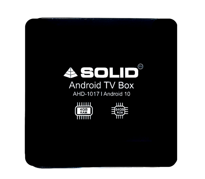 Solid AHD-1017 4/64GB Android 10 Smart Powerful Gaming Box  With  FREE OTT SUBSCRIPTION