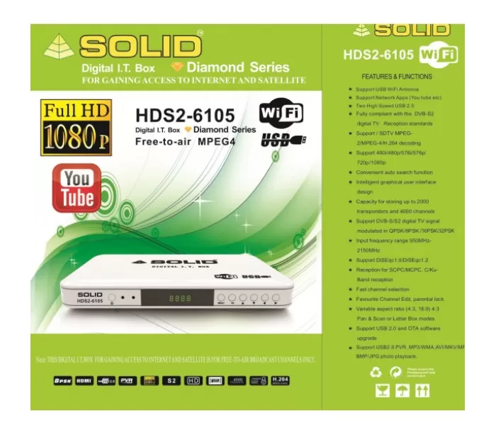 SOLID HDS2-6105 DIGITAL I.T Set-Top BOX