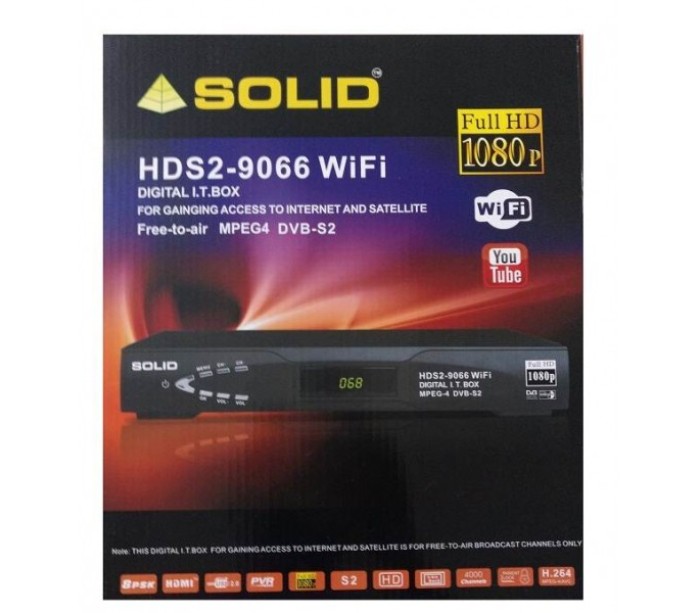 SOLID HDS2-9066 WiFi IT BOX DVB-S2 / MPEG-4 / FULL HD SET-TOP BOX