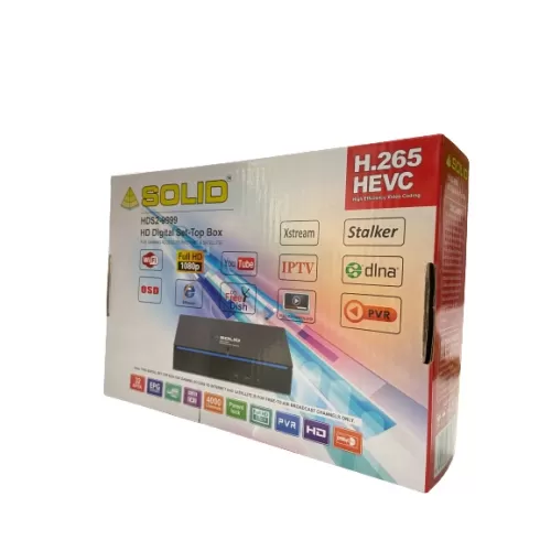 SOLID HDS2-9999 H.265 HEVC DVB-S2 FullHD Digital Set-Top Box