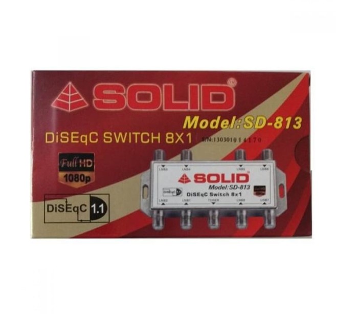 SOLID SD-813 DiSEqC 1.1 Switch - 8in1
