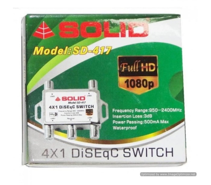 SOLID SD-417 DiSEqC 2.0 Switch - 4in1