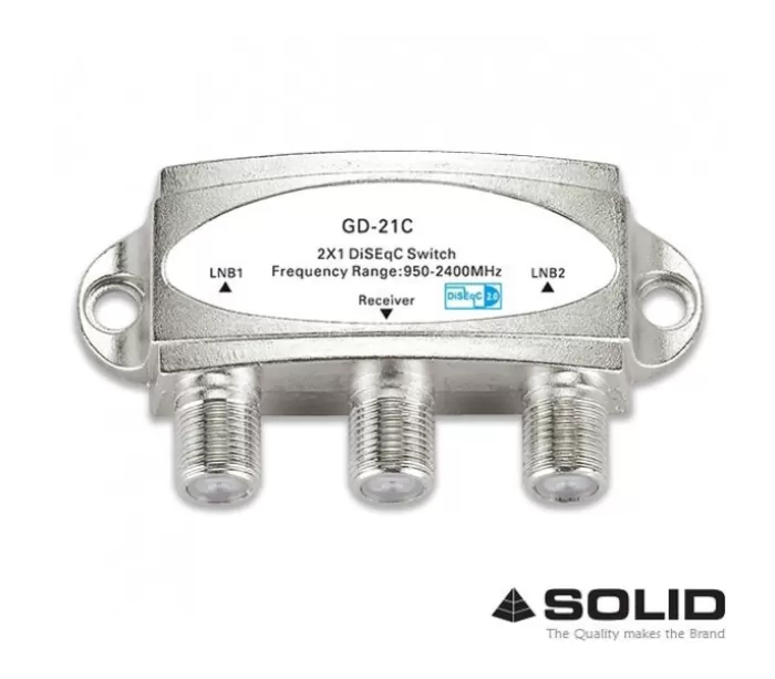 SOLID GD-21C 2 in 1 DiSEqC Switch