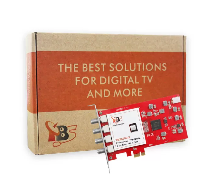TBS6909-X S/S2/S2X Octa Tuner PCIe Card