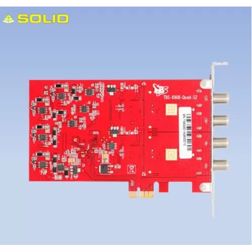 TBS6908 Professional DVB-S2 Quad Tuner PCIe Card
