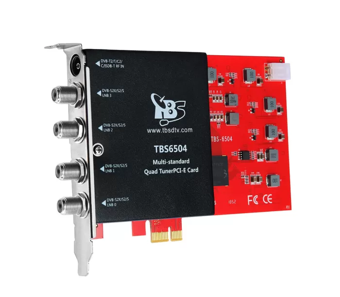 TBS6504 Multi Standard Quad Tuner PCI-e Card