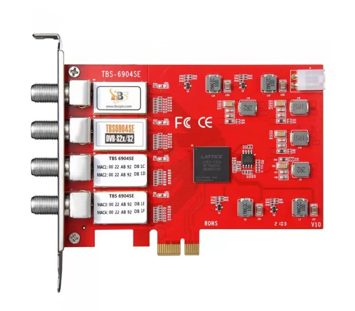 TBS6904SE  S2X Quad Tuner PCIe Card