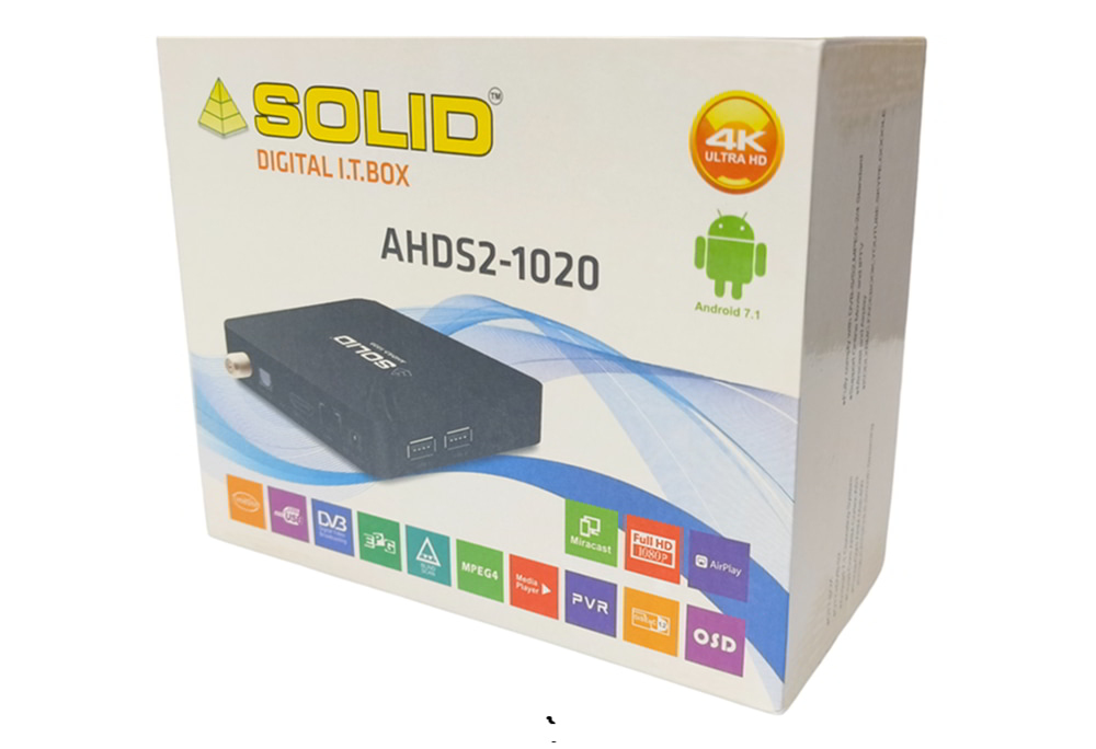 Buy SOLID AHDS2-1020 OTT + FREEDTH Channels Hybrid Box with FREE OTT SUBSCRIPTION