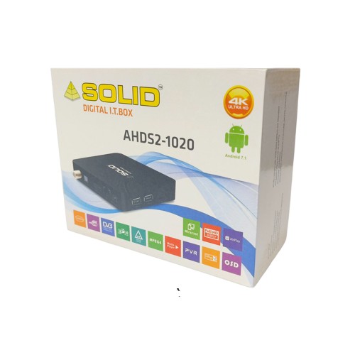 SOLID AHDS2-1020 OTT + FREEDTH Channels Hybrid Box with FREE OTT SUBSCRIPTION