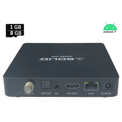 SOLID AHDS2-1020 OTT + FREEDTH Channels Hybrid Box