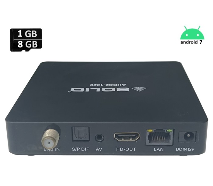 SOLID AHDS2-1020 OTT + FREEDTH Channels Hybrid Box with FREE OTT SUBSCRIPTION