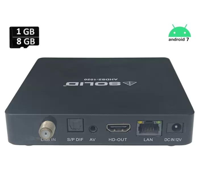 SOLID AHDS2-1020 OTT + FREEDTH Channels Hybrid Box