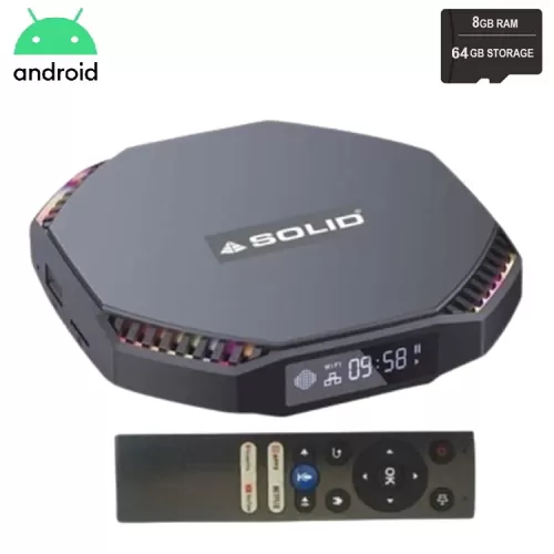 SOLID 1095 8GB/64GB Gaming Android 11 TV Box 