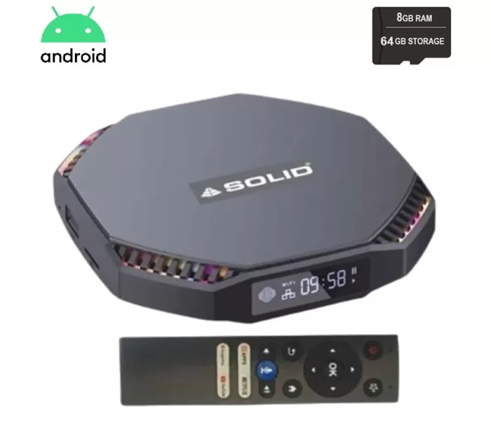 SOLID 1095 8GB/64GB Gaming Android 11 TV Box 