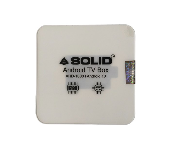 Solid AHD-1008  4/32 GB Android 10 Smart Tv Box  with FREE OTT SUBSCRIPTION