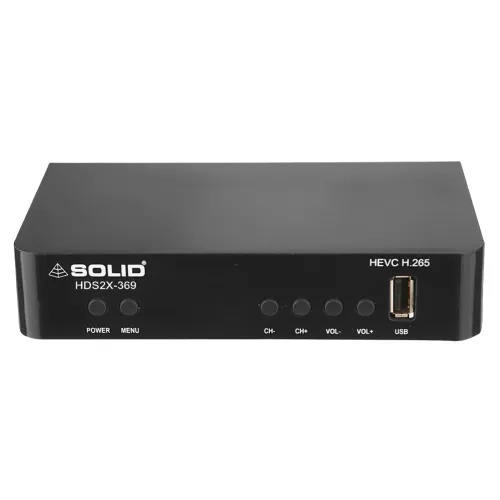  SOLID HDS2X-369 HEVC 8bits H.265 Free-To-Air Set-Top Box With Free Wi-Fi Dongle