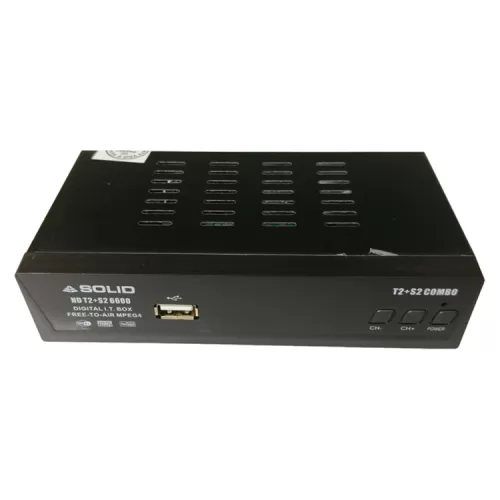 SOLID HDT2+S2-6600 SATELLITE + DIGITAL + STREAMING Player Free-to-air TV Box