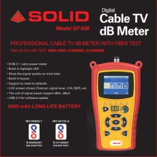Solid SF-936 CABLE TV DB METER WITH FIBER TEST
