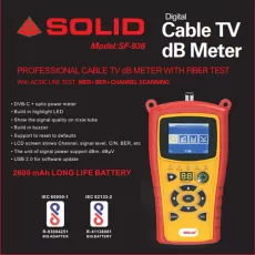 Solid SF-936 CABLE TV DB METER WITH FIBER TEST