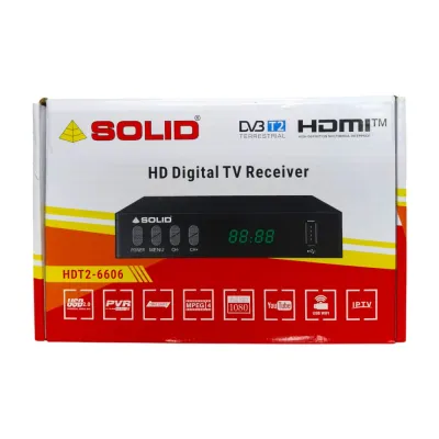 SOLID HDT2-6606 T2 ANTENNA + CABLE TV BOX