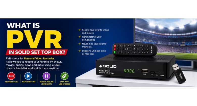 What is PVR in a Solid Set Top Box?