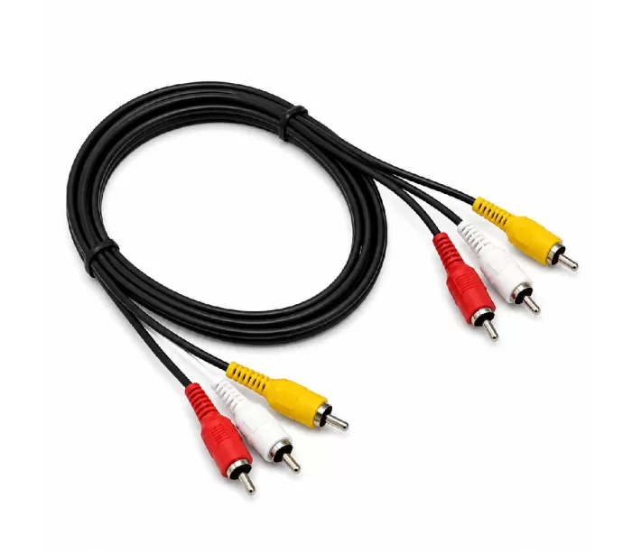 SOLID Premium 3 RCA To 3 RCA Audio Video Cable - 1.5 Meters