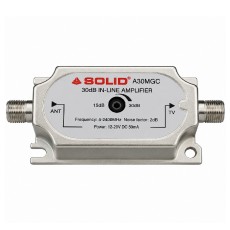 Solid Adjustable 15–30dB Coaxial Line Amplifier