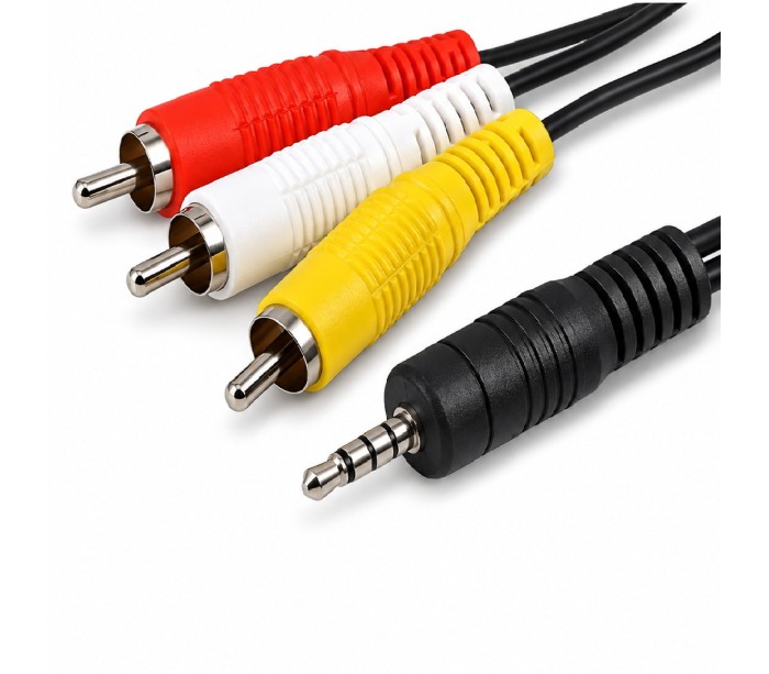 3.5mm to 3 RCA Cable-for Android Box and-Sat Finders home-delivery with online-payment