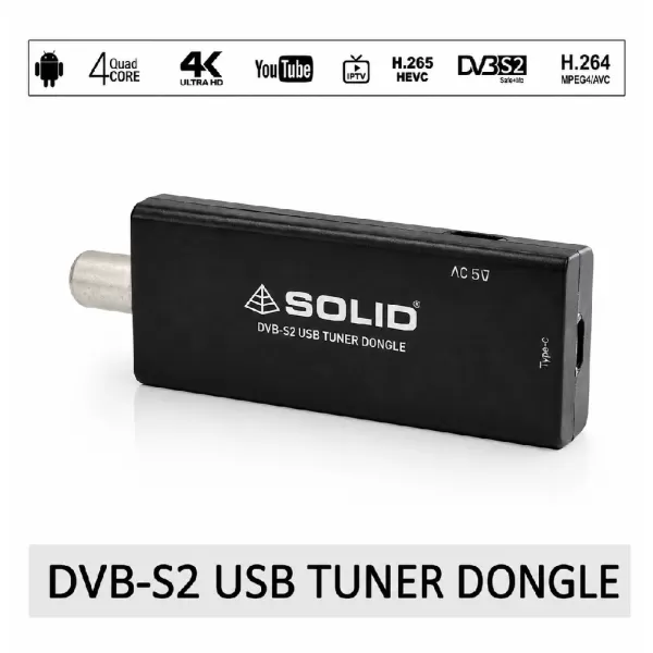 Solid DVB-S2 USB Tuner Dongle For Android