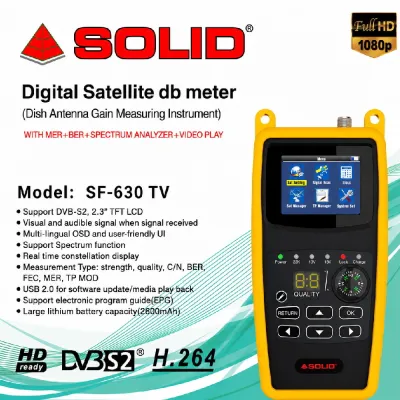 Solid SF-630 TV Digital Satellite dB Meter