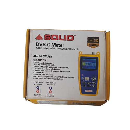 Solid SF-765 Digital Cable TV dB Meter