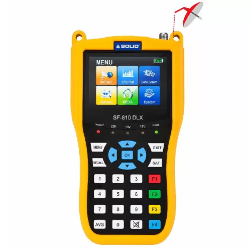 SOLID SF-810DLX Digital Satellite dB meter with Live TV Screen