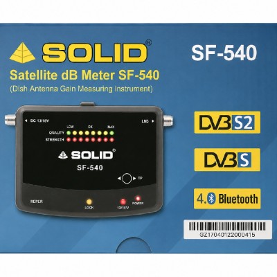 SOLID SF-540 Satellite dB Meter with Bluetooth Interface