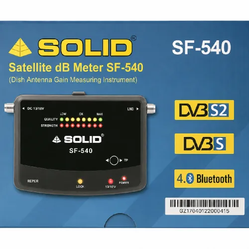 SOLID SF-540 Satellite dB Meter with Bluetooth Interface SOLID SF-540 Satellite dB Meter with Bluetooth Interface