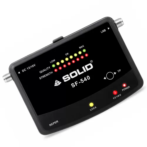 SOLID SF-540 Satellite dB Meter with Bluetooth Interface