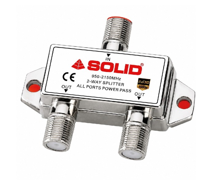 SOLID 2 Way Power Pass Splitter