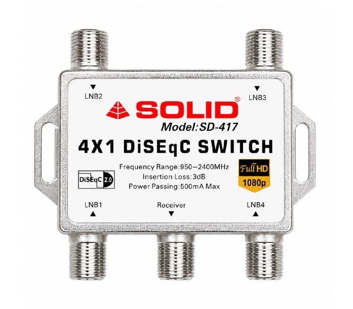SOLID SD-417 DiSEqC 2.0 Switch - 4in1